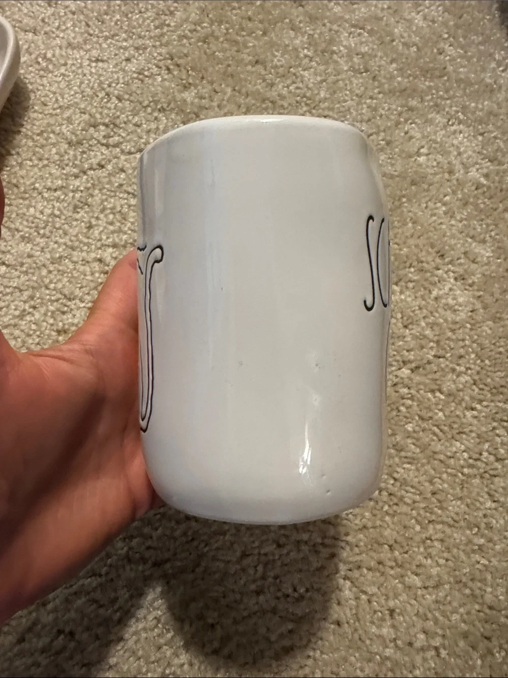 Rae Dunn Scaredy Cat Ceramic Mug